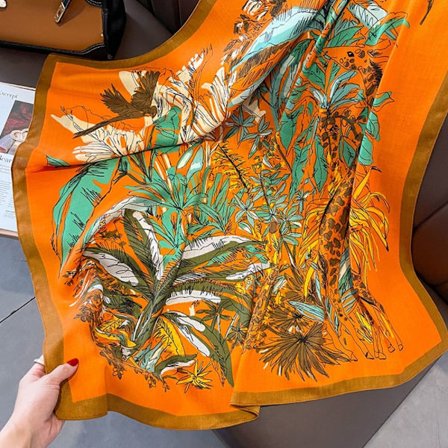 Strandsjal 90x90cm Sidensjal 5 5