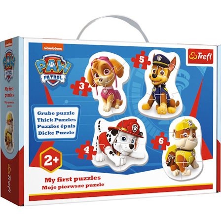 Trefl Baby Puslespill Paw Patrol 3+4+5+6 Biter
