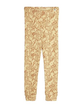 Mini Rodini Mini Leopard Aop Leggings - Beige - 116/122