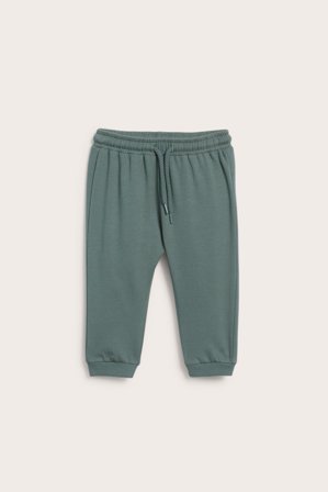 Kappahl | Spodnie dresowe z aplikacją | Zielony khaki