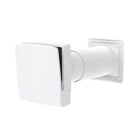 Fresh TL 100C Friskluftsventil teleskopisk, Ø100 mm, hvit, Ventilasjon