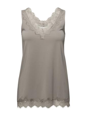 Top T-shirts & Tops Sleeveless Creme Rosemunde