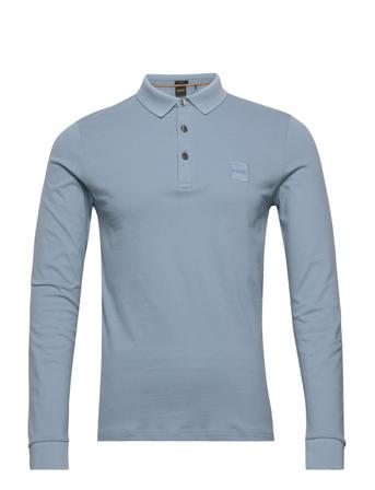 Passerby Polos Long-sleeved Blå BOSS
