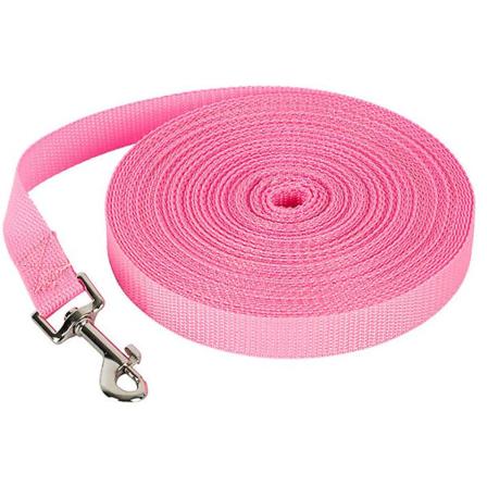 50 m koppel för husdjurshundar, spårkoppel för utomhusbruk för stora hundar pink 1.8m*2cm
