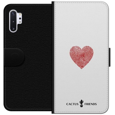 Kompatibelt Lommeboketui til Samsung Samsung Galaxy Note10+ Cactus and Friends - Fingerprint Love