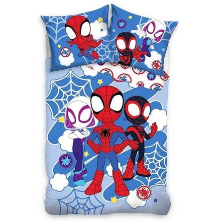 Spider-Man Spidey Lett barnesengesett, 100×135 cm og 40×60 cm