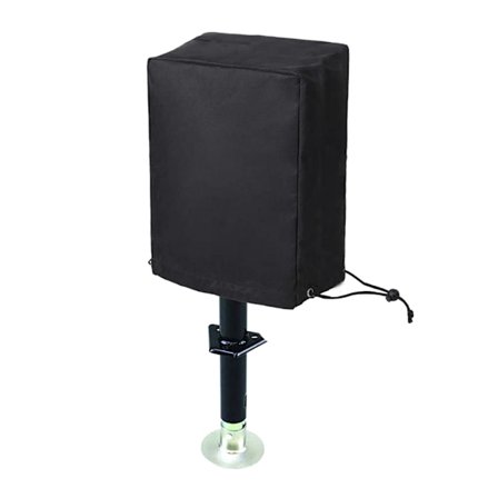 Elektrisk dragkroksdomkraft för släpvagn, 600D skyddshölje, universellt domkraftsskydd för husvagn, vattentäta släpvagnstillbehör, svart