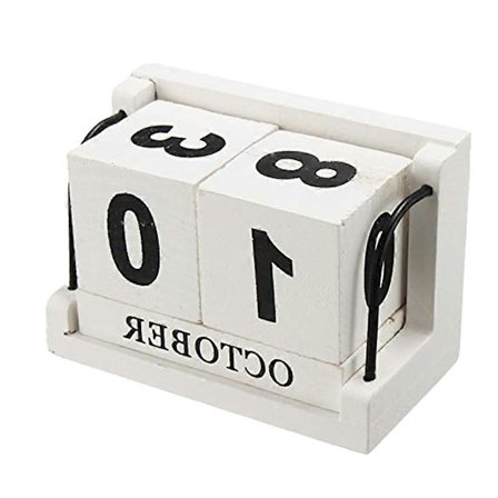 Kalender i tre, skrivebordskalender for hjemmebruk (FMY)