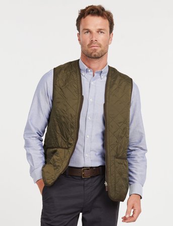 Barbour Barbour Polarquilt Waistcoat/Zip-In Liner - Khaki green - S