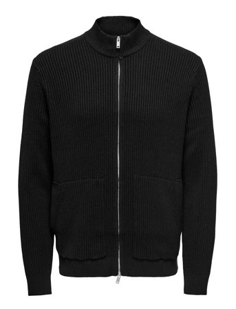 Onslaw Reg Ls Cardigan Knit Frml Black ONLY & SONS