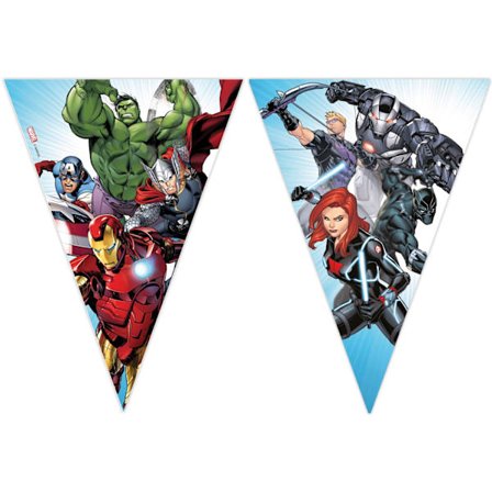 Flag avengers 9 stk banner hulk captain america 2,3 meter