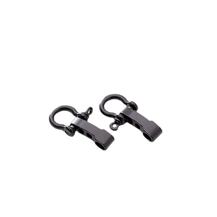 U-formet Spænde Udendørs Parasoltov Armbånd Tilbehør Justerbart Spænde U-formet Stålspænde 3stk-sort