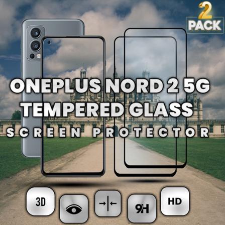 2-pack Oneplus Nord 2 5g - Härdat Glas 9h - Super Kvalitet 3d Skärmskydd
