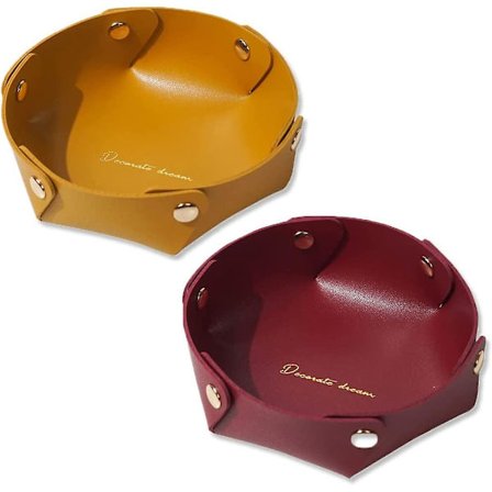 Smyckeskrin, hopfällbar smyckesförvaring, tom ficka, tom ficka, PU smyckeshållare (2 st)