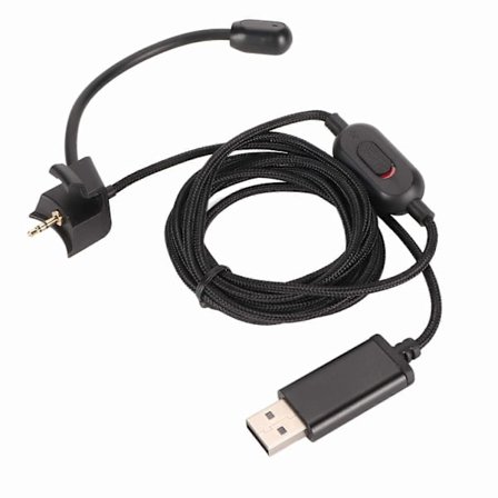 USB-kuulokekaapelin vaihto 2,5 mm:n pistokkeella, kuulokekaapelin vaihto painikeohjauksella ja mikrofonilla 35 II:lle, 2 m