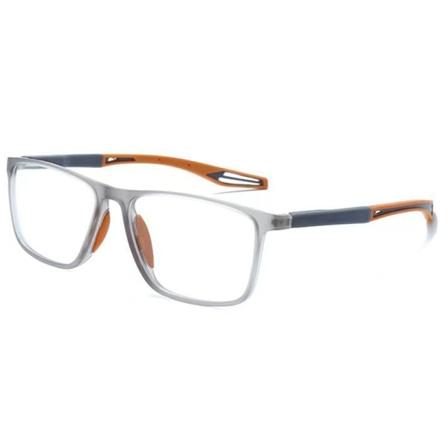 Unisex sportglasögon för närsynthet: Ultralätta silikon- och TR- Grå/Gul +2.5