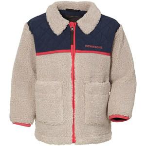 Kids - Didriksons Clay Beige Jagger Kids Fleece Jacket 90 cm - Fleeces and midlayers - 90 cm - Beige