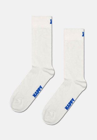 Happy Socks Solid Sock Strumpor Unisex Vit 41-46