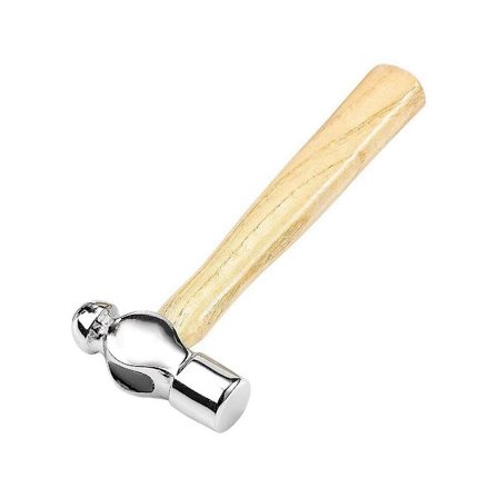 Træhåndtag Rund Hammer Hjemmeinstallation Lille Hammer Valnød Hammer 0,25p Træbearbejdningshammer Mi