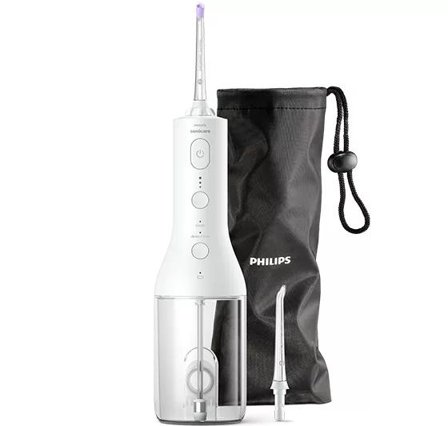 Philips HX3826/31 Sonicare Power Flosser Trådløs munnskyller QuadStream, 99,9 % plakkfjerning, 2 modi, 3 intensiteter, 60 sek rengjøring