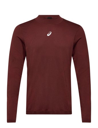 Asics Road Winter Seamless Ls Top - Burgundy - M