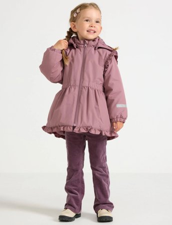 Lindex Vatteret Jakke Med Flæser - Pink - 122
