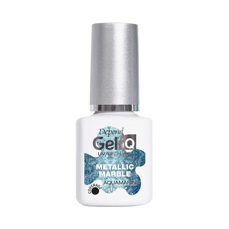Depend GeliQ Metallic Marble Aquamarine, Makeup, Gelénegle, Gel Neglelak
