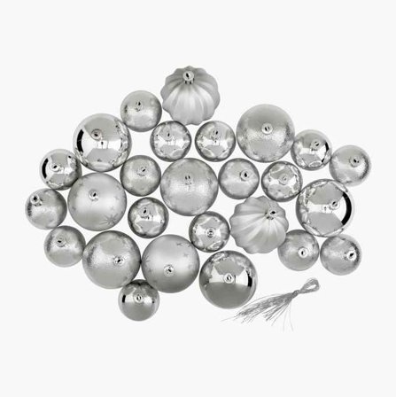 Biltema - Julekuler sølv