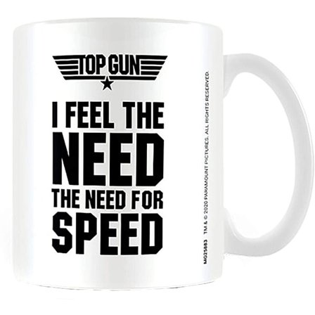 Top Gun The Need For Speed Mug En Storlek Svart/Vit