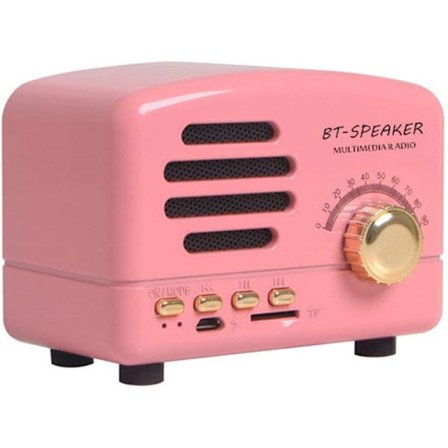 Mini Vintage Radio, Bærbar Retro AM FM Støtte Kortmottaker,