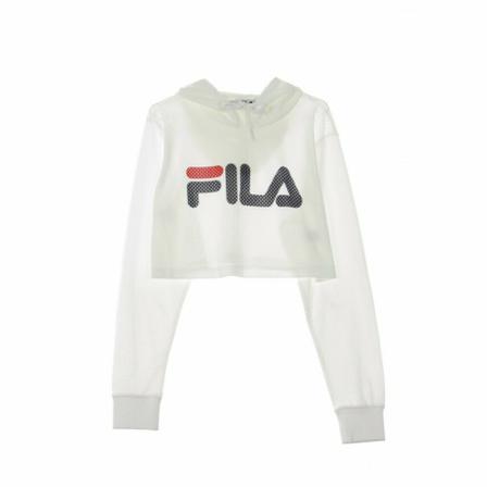 Fila, Short lightweight hooded sweatshirt Wit, Dames, Maat:L