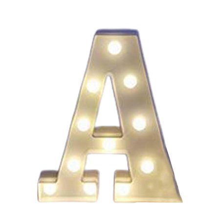 LED Bogstav Lys Stor Dekorativ Havelampe til Udendørs Brug