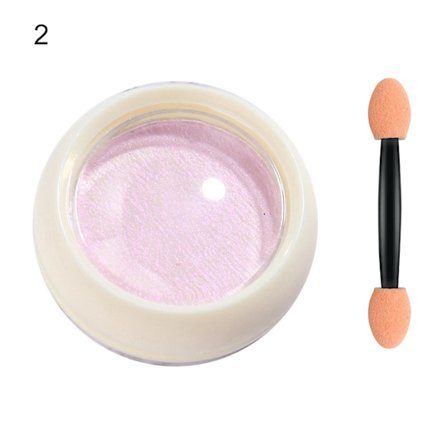 2g Mirror Effect Nail Aurora Powder Persistent With Brush Solid Chrome Manicure Art Decorations Rubbing Dust For Female
