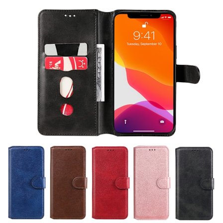 iPhone 13 Pro Max Fodral Läder Roséguld