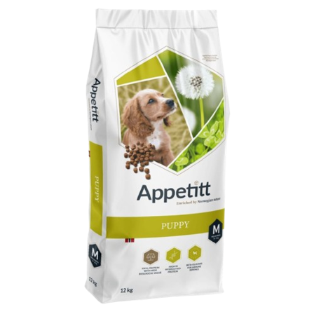 APPETITT - Puppy Medium 12 kg - Hund - Hundefôr & hundemat - Tørrfôr for hund - ZOO.no