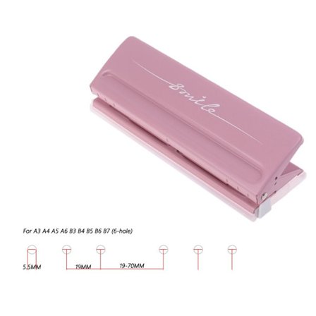 Paperileikkuri säädettävä rei'itys PINK