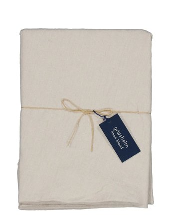 Gripsholm Table Cloth Linen Blend Linen Beige Round 200X200 - Beige - 200X200CM