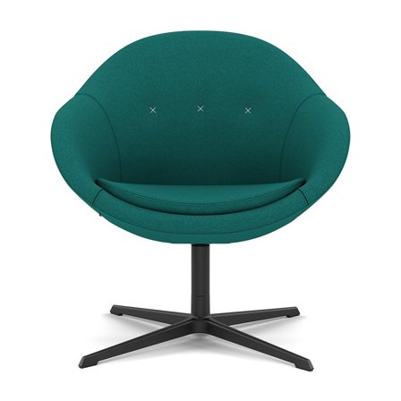 Varier Furniture Kokon Club - Green Wool - Black base