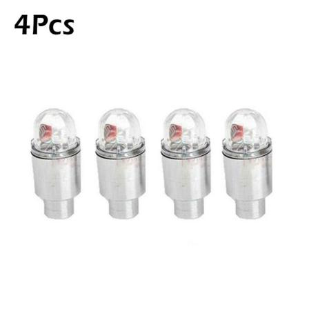 4st Bil Auto Hjul Däck Luftventil Stam Led Light Caps Cove