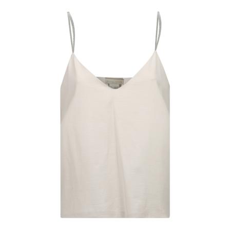 Fabiana Filippi, V-neck sleeveless top Grijs, Dames, Maat:M,Katoen