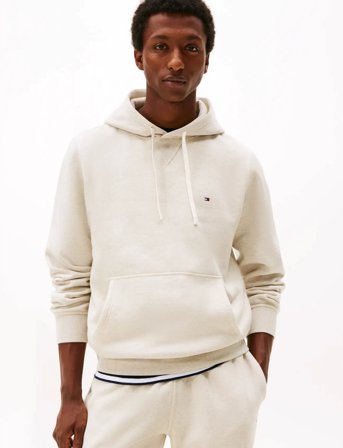 Tommy Hilfiger Ess Seasonal Fleece Hoody - Cream - L