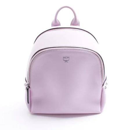 MCM Pre-owned Pre-owned Leather backpacks rosa, Dam Vintage Väskor, Dam, Storlek: ONE SIZE