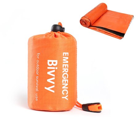 1x Utendørs Nødsituasjon Termisk Vanntett Sovepose Camping Overlevelse Bivy Sack