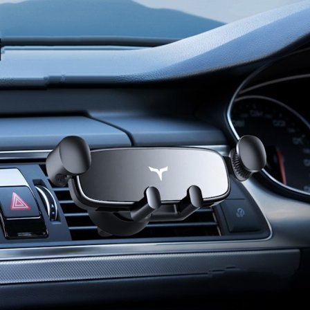 Telefonholder til bil [Oppgradert klips faller aldri av] Biltelefonholderfeste Billairventil Håndfri mobiltelefonholder for bil Passer til alle 