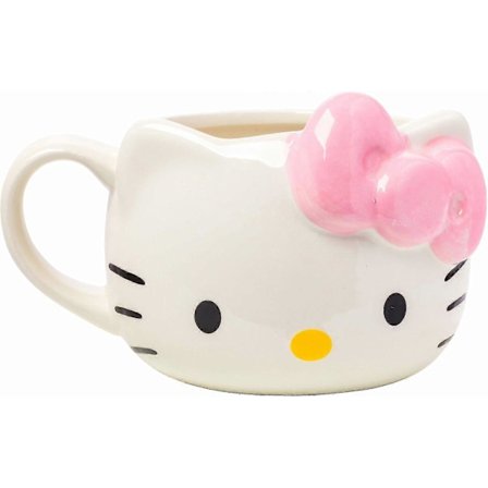 Silver Buffalo Sanrio Rosa Rosett Keramisk 3D-skulptureret Krus, 590 ml