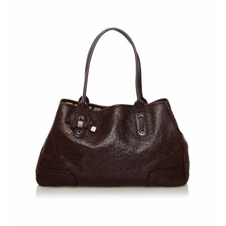 Gucci Vintage, Princy Tote Bag Bruin, Dames, Maat:ONE Size,leer