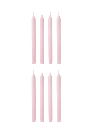 Åhléns Home Kronljus 28 cm, 8-pack Ljus & ljusstakar Rosa ONESIZE
