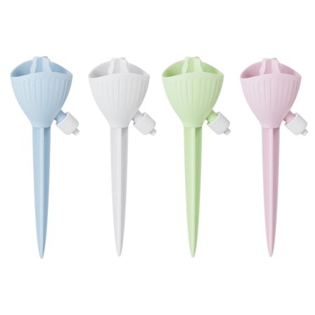 4 stk. Selvvanningsspiker for planter, Selvvanningsinnsats for utendørs planter med automatisk drypp I