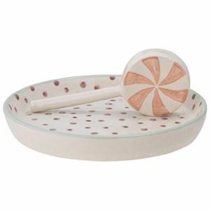 Bloomingville Rose Mylie Tray Stoneware One Size - Tableware - One size - Pink - Mädchen