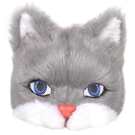 Plyschdjur Mask för Maskeradfest Plysch Kattdjur Mask Karnevalfest Cosplay Mask